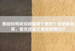鹅绒和鸭绒羽绒服哪个更好？拒绝割韭菜，看完这篇文章你就明白了