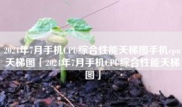 2024年7月手机CPU综合性能天梯图手机cpu天梯图「2024年7月手机CPU综合性能天梯图」