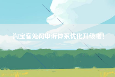 淘宝客处罚申诉体系优化升级啦! 淘宝客处罚申诉体系优化升级啦!