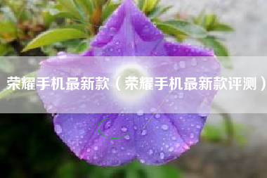 荣耀手机最新款（荣耀手机最新款评测）