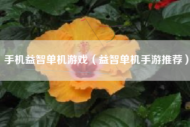 手机益智单机游戏（益智单机手游推荐）